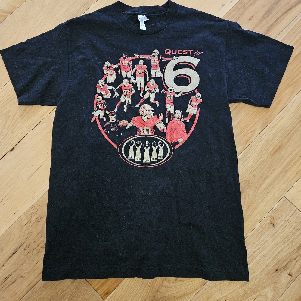 49ers tee/ quest for six/ size M/Men's/ excellent condition!